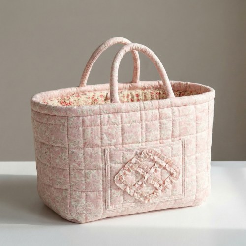 Large Floral Car Basket