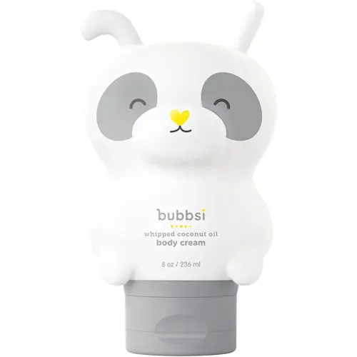 Bubbsi Whipped Coconut Oil Baby Lotion for Eczema, Dry Skin, Baby Acne, KP | Organic Coconut Oil, Shea Butter, Vitamin E | Light, Natural Scent | EU Compliant, Vegan (Refillable, 8oz)