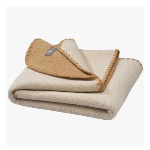 Disana Doubleface Baby Blanket 100% Merino Wool Knit - Caram – Little Zen One
