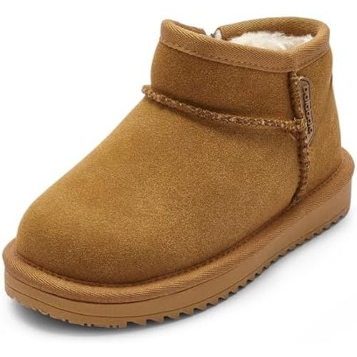 Balabala Water Resistant Girls Snow Boots Winter Boots Kids Snow Boots Boys Snow Boots Classic Suede Warm Hiking Boots