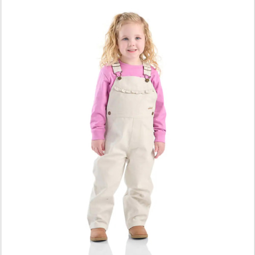 Girls' Canvas Ruffle Front Overall (Baby/Toddler) | Carhartt