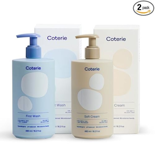 Coterie Baby Bath Skincare Essentials Set | Shampoo & Body Wash + Lotion
