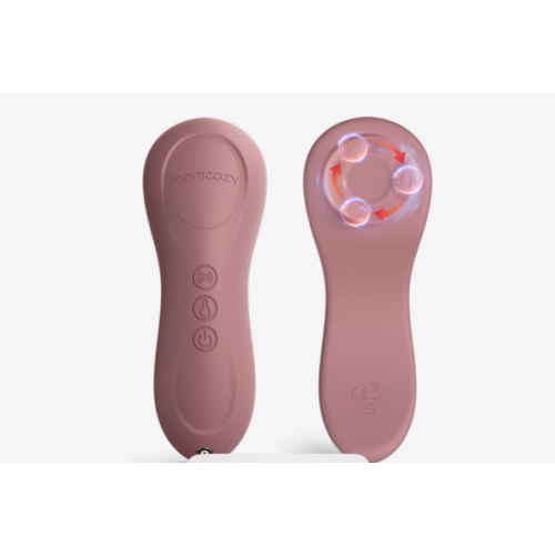 Momcozy Rolling Lactation Massager with Heat, 3-in-1 Real-Like Massage for Relieve Clogged Ducts, Breast Massager Warming for Breastfeeding, Improve Milk Flow, Dusty Rose