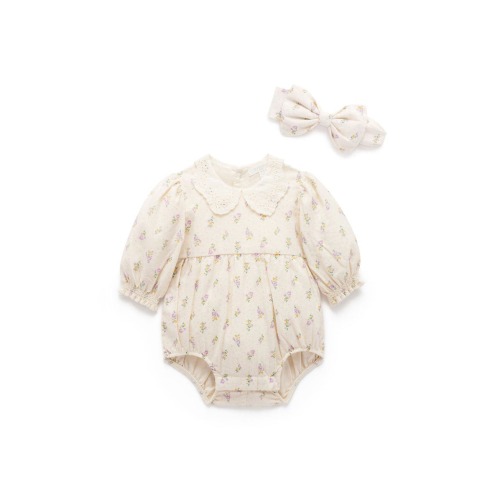 Gathered Bodysuit & Headband, 3-6M- Only 1 left