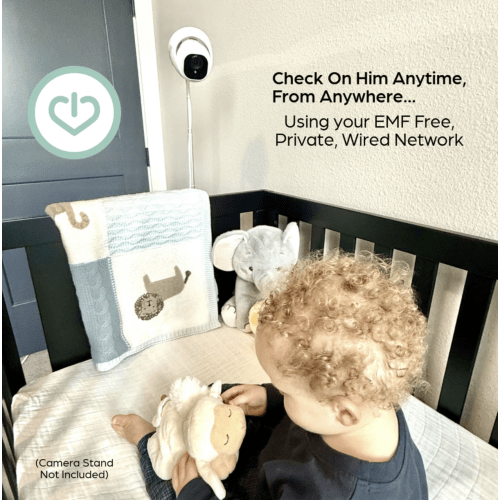 Wired Baby Monitor. No EMF and no radiation make the best baby monitor