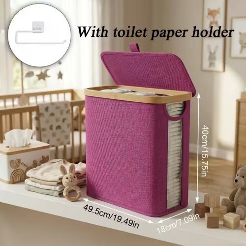 1 2pcs lightweight foldable bamboo border storage organizer - Temu