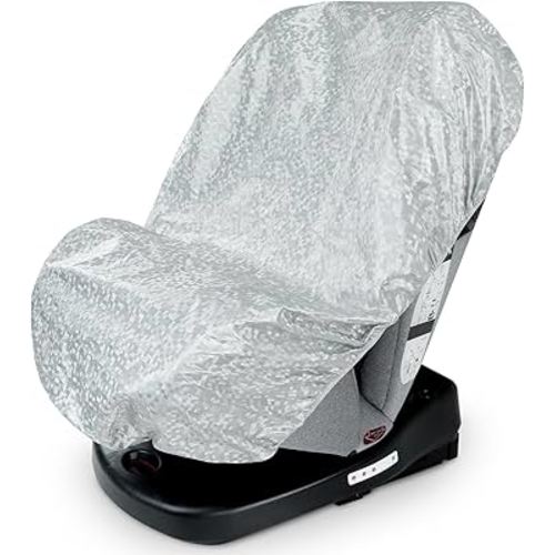 nomiou Baby Car Seat Sun Shade Cover - Keep Baby's Carseat Cooler Foldable PET Aluminium Cover for UV Protection, Dust