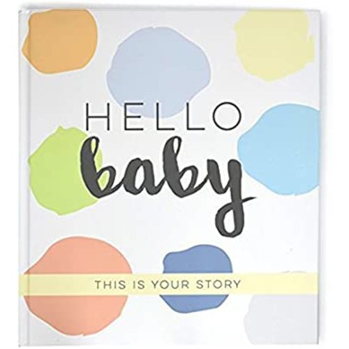 Bobee Hello Baby Memory Book, a journal scrapbook for boys milestones and memories first 5 years