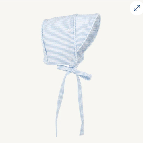 Barringer Bonnet - Breakers Blue Seersucker