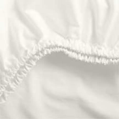 Cozy Cloud Pampas Ivory Washed 100% Organic Cotton Baby Crib Fitted Sheet