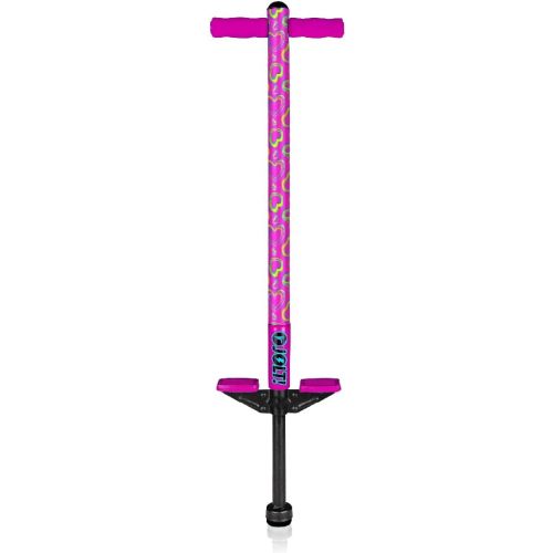 Flybar Jolt Pogo Stick for Kids Ages 6 and Up, 40 to 80 Pounds, Perfect for Beginners, Easy Grip Foam Handles, Anti-Slip Foot Pegs, Outdoor Jumper Toys for Boys & Girls, Outside Toys for Kids