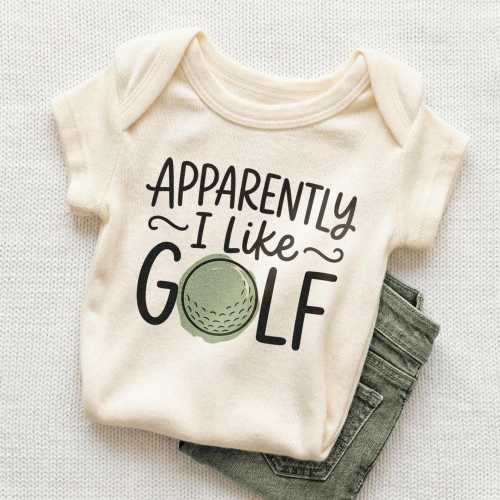 Apparently I Like Golf Baby Onesie