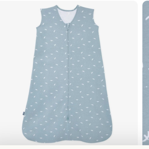Blue Bird Print Cotton Sleep Sack |Small | HALO