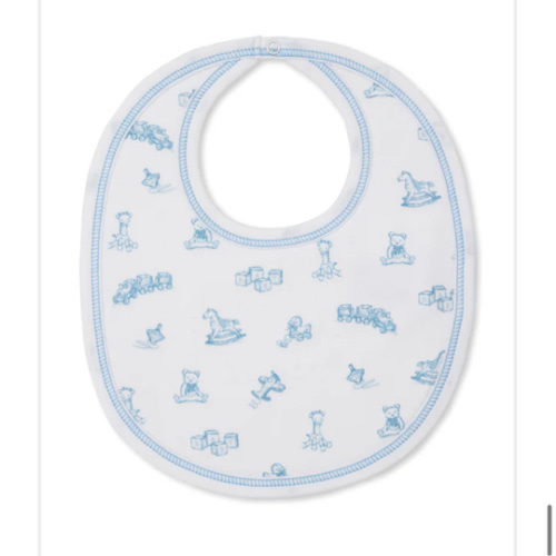Vintage Toy Treasures Blue Bib