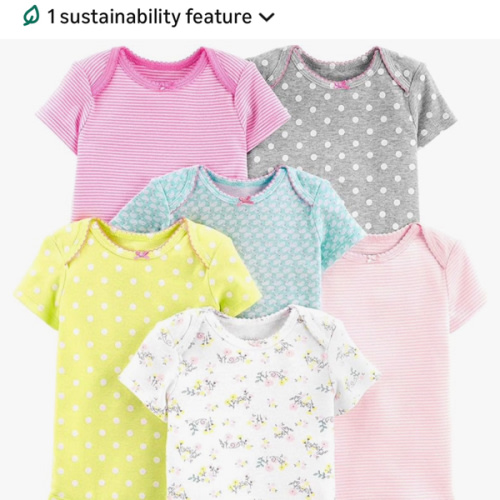 Simple Joys by Carter's Baby-Girls 6-Pack Short-Sleeve Bodysuit