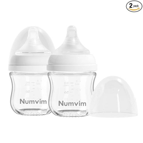 Natural Glass Baby Bottle, 3 Ounces - 2 Count