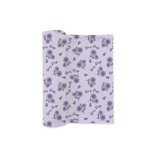 Personalized Swaddle Blanket in Amethyst Garden | Caden Lane