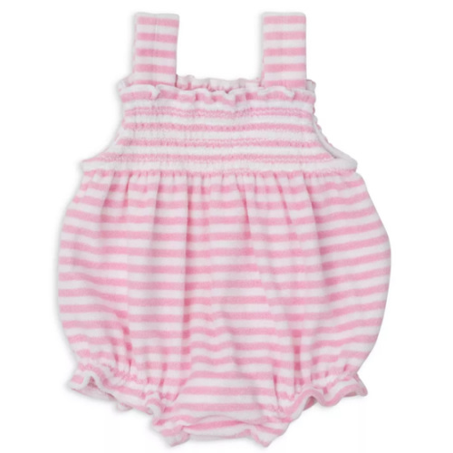 Kissy Kissy Girls' Striped Terry Bubble Romper - Baby