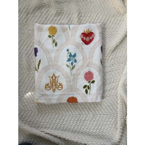Mary's Sacred Garden Swaddle Blanket