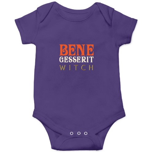 Bene Gesserit Witch Onesies Kids's Short Sleeve Onesie 6M Purple sold by MilkyTees | SKU 234275199 | Printerval