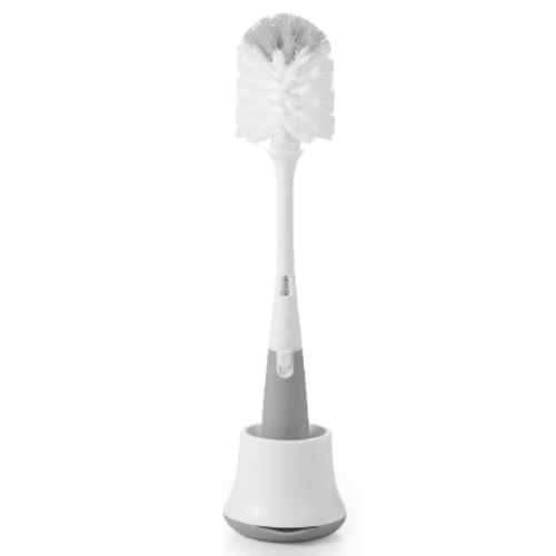 OXO Tot Bottle Brush with Nipple Cleaner and Stand - Gray - 1 Count (Pack of 1)