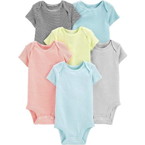 0-3 mo Simple Joys by Carter's Unisex Babies' Short-Sleeve Bodysuit