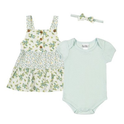 Nicole Miller Newborn/Baby Girls 3 Piece Jumper Set, Size: 3/6m