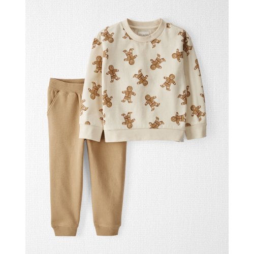 Toddler 2-Piece Gingerbread Man Holiday Set Made with Organic Cotton - Little Planet | Carter's