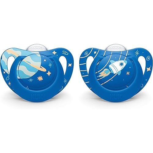 NUK Orthodontic Pacifiers, 6-18 Months, 2 Pack