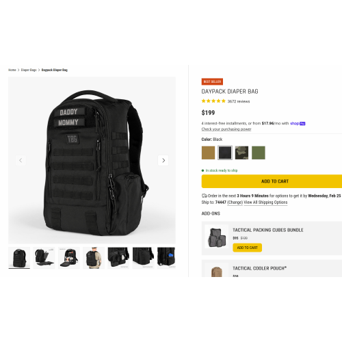 Daypack Diaper Bag by TBG – Tactical Baby Gear