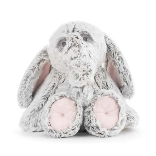 Demdaco - Luxurious Elephant Rattle, Pink | MacroBaby