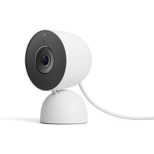 Google Nest Cam Indoor (Wired, 3rd Gen) - Security Camera - 2025 - Snow