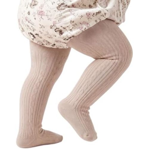 Baby Girls Cotton Cable Knit Tights for 0-4 Years Toddler