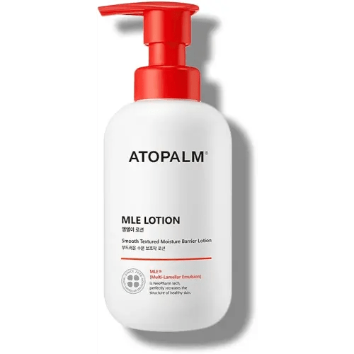 ATOPALM MLE Lotion 300ml 10.1 Fl Oz for Sensitive Skin, 48 Hours Long Hydration with Ceramide, Long-Lasting Moisturizing Baby Lotion, Strengthening Skin Barrier, Redness-Relief, Korean Skincare