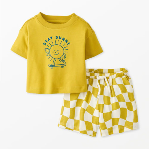 Baby Relaxed Fit Graphic T-Shirt & Shorts Set | Hanna Andersson