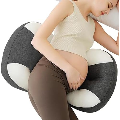 Maternity Pillow for Pregnant Women - Pregnancy Pillow for Comfort & Support, Perfect for Side Sleeping, Back Pain Relief, Soft Maternity Pillows for Women