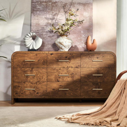 Latitude Run® Modern 9-Drawer Dresser - 63" Luxury Storage System & Reviews | Wayfair