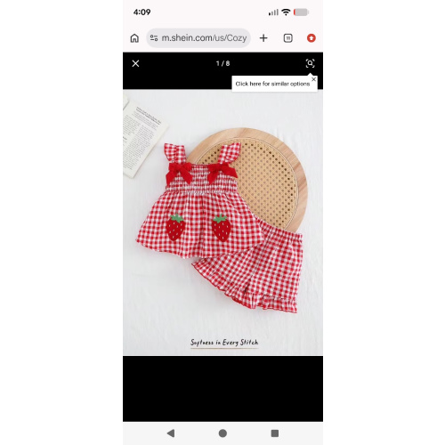 Cozy Pixies 2pcs Baby Girl Strawberry Pattern Ruffle Collar Top And Elastic Waist Shorts Set | SHEIN USA