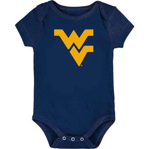 West Virginia Mountaineers LOGO Baby Onesie Bodysuit - Navy