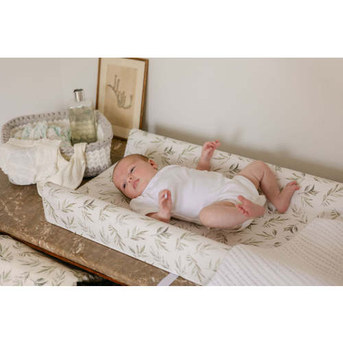 Linen Leaves Contour Change Pad | The Gilded Bird – The Gilded Bird US