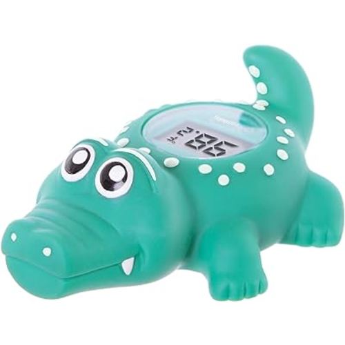 Dreambaby Floating Crocodile Bath Thermometer - Water Temperature Monitoring for Newborns, Infants, Toddlers - Croc Toy with Fahrenheit Display