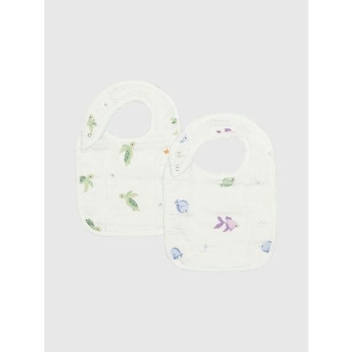 Bamboo Little Turtle Bib Set