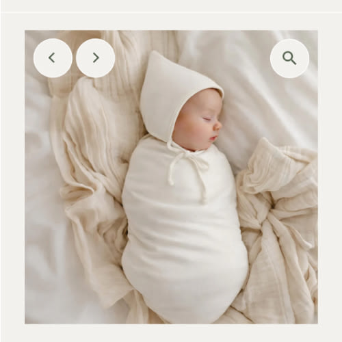 Organic cotton Pixie Bonnet Hat – Olive and Cradle