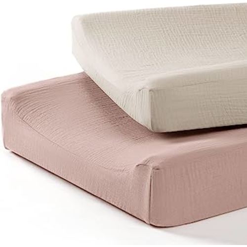 Baby Changing Pad Cover: Muslin Diaper Changing Table Pad Cover - Changing Pad Sheets for Girls Boys