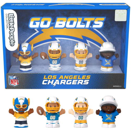 Fisher-Price Little People Los Angeles Chargers Four-Piece NFL Collector Set