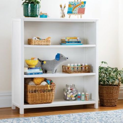 Guidecraft Taiga 3-Shelf Bookcase: 42" Bookshelf and Storage Unit for Bedrooms or Playrooms, Wooden Shelving for Books, Toys, School Supplies