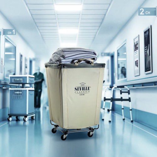 Seville Classics Rolling Commercial Laundry Hamper & Reviews | Wayfair