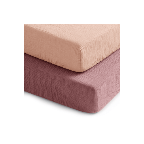 Muslin Fitted Crib Sheet - Pack of 2