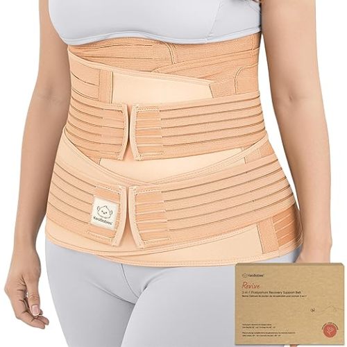 3 in 1 Postpartum Support Belly Band (Classic Ivory, XL)