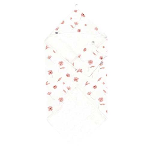 Serviette Bain/capuchon Floral